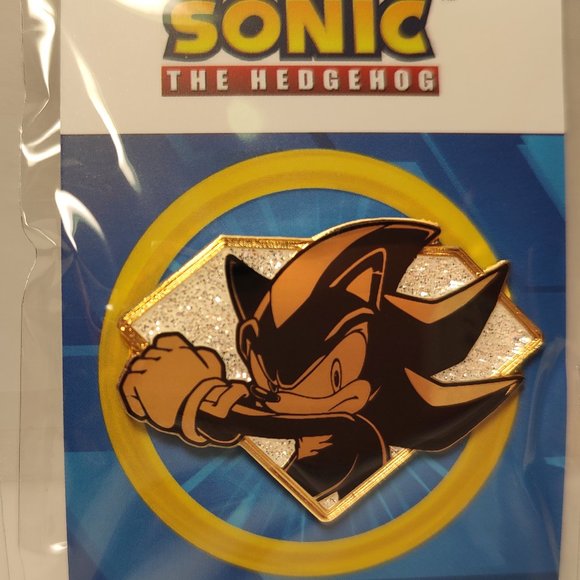 Shadow The Hedgehog Golden Series Pin - Picture 1 of 3